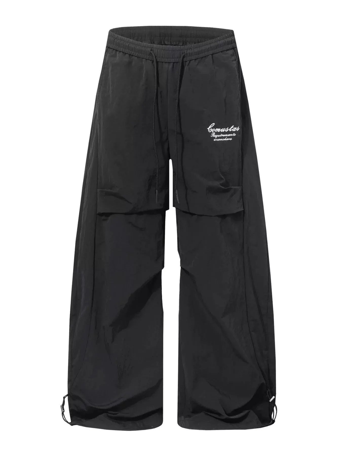 Men's Loose Fit Cargo Pants with Drawstring Waist and Adjustable Cuffs by Trendsi