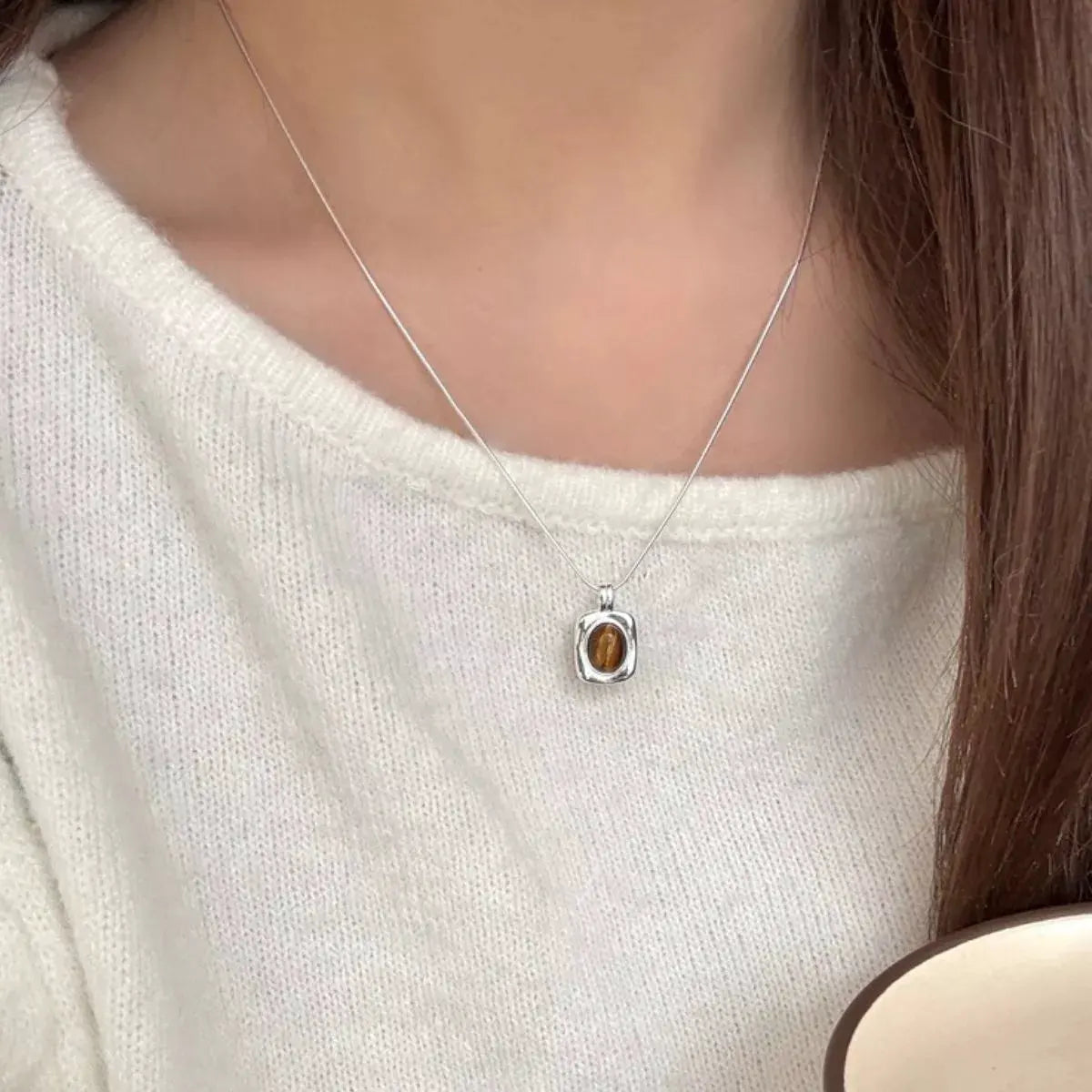 925 Sterling Silver Pendant Necklace by Partner Labels