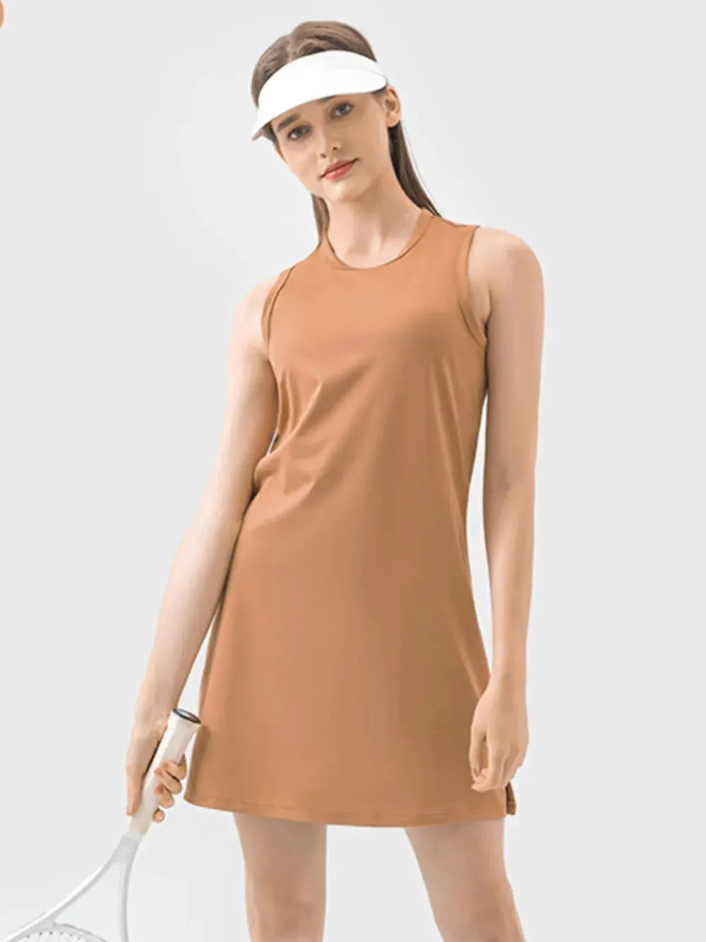 Millennia Round Neck Sleeveless Active Dress by Millennia
