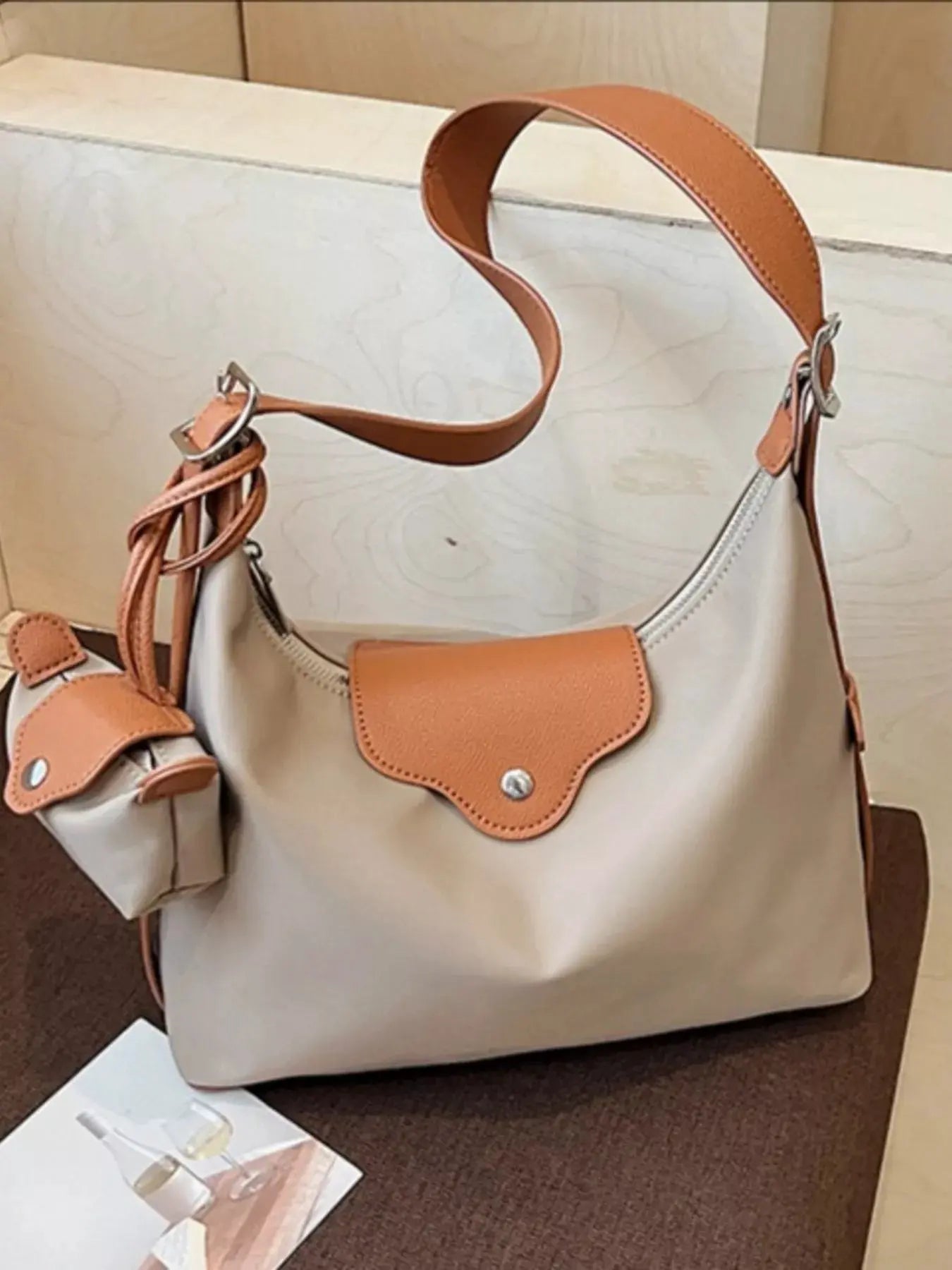 Hobo Crossbody Bag with Coin Purse by Partner Label