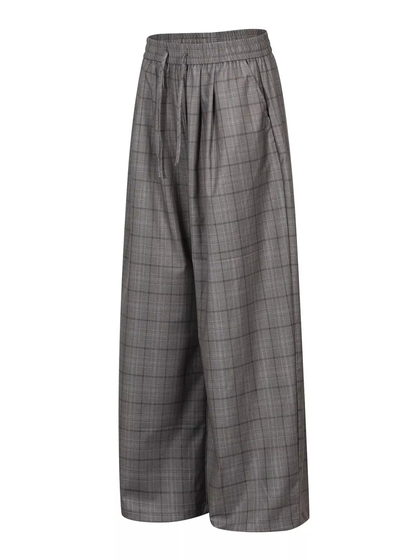 Men's Plaid Wide-Leg Pants by Trendsi