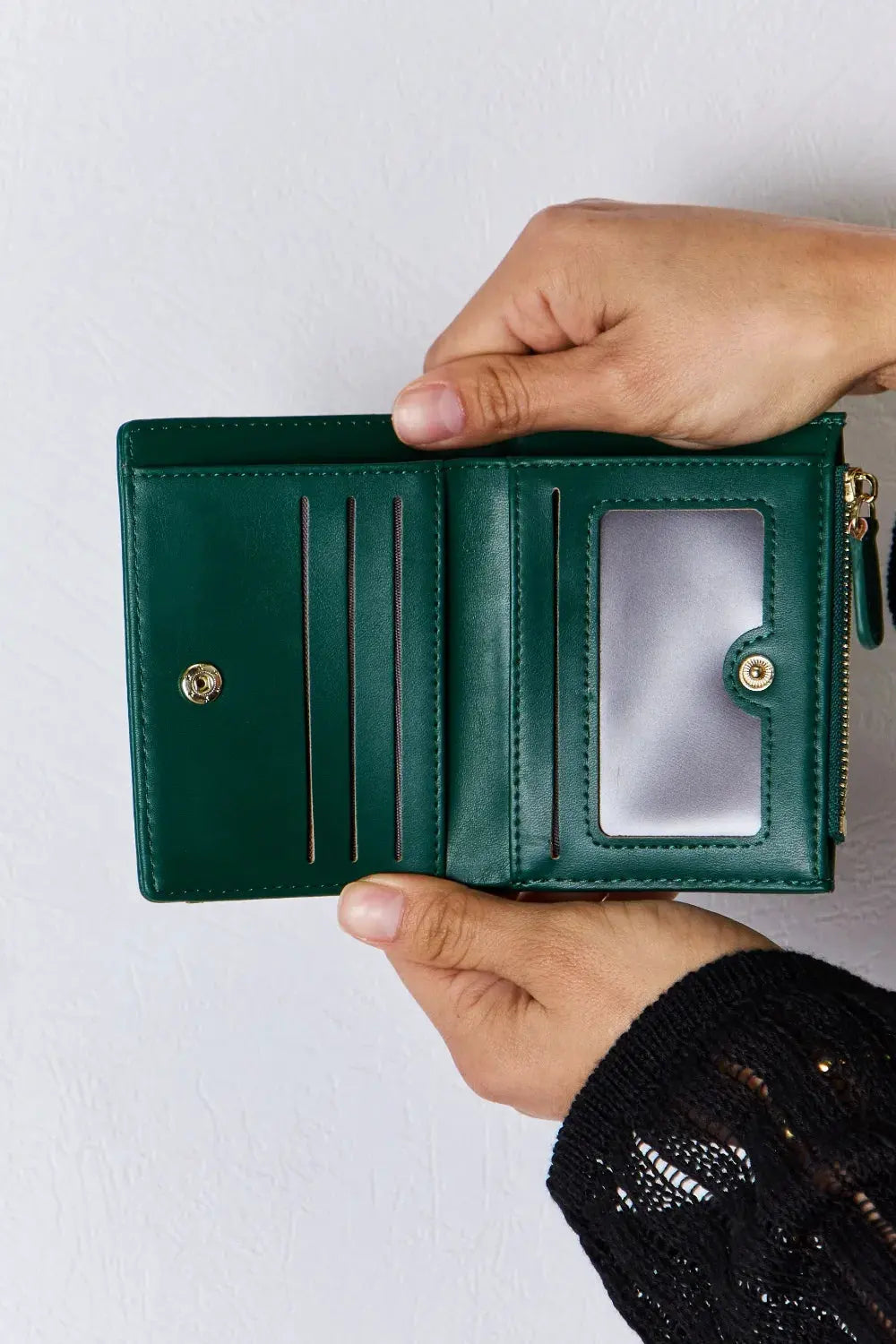 David Jones Texture PU Leather Mini Wallet by Partner Label