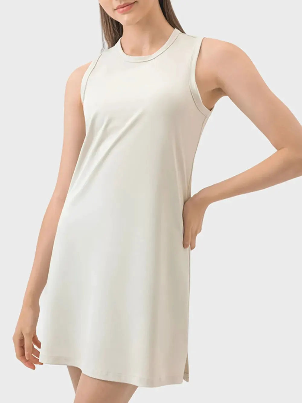 Millennia Round Neck Sleeveless Active Dress by Millennia