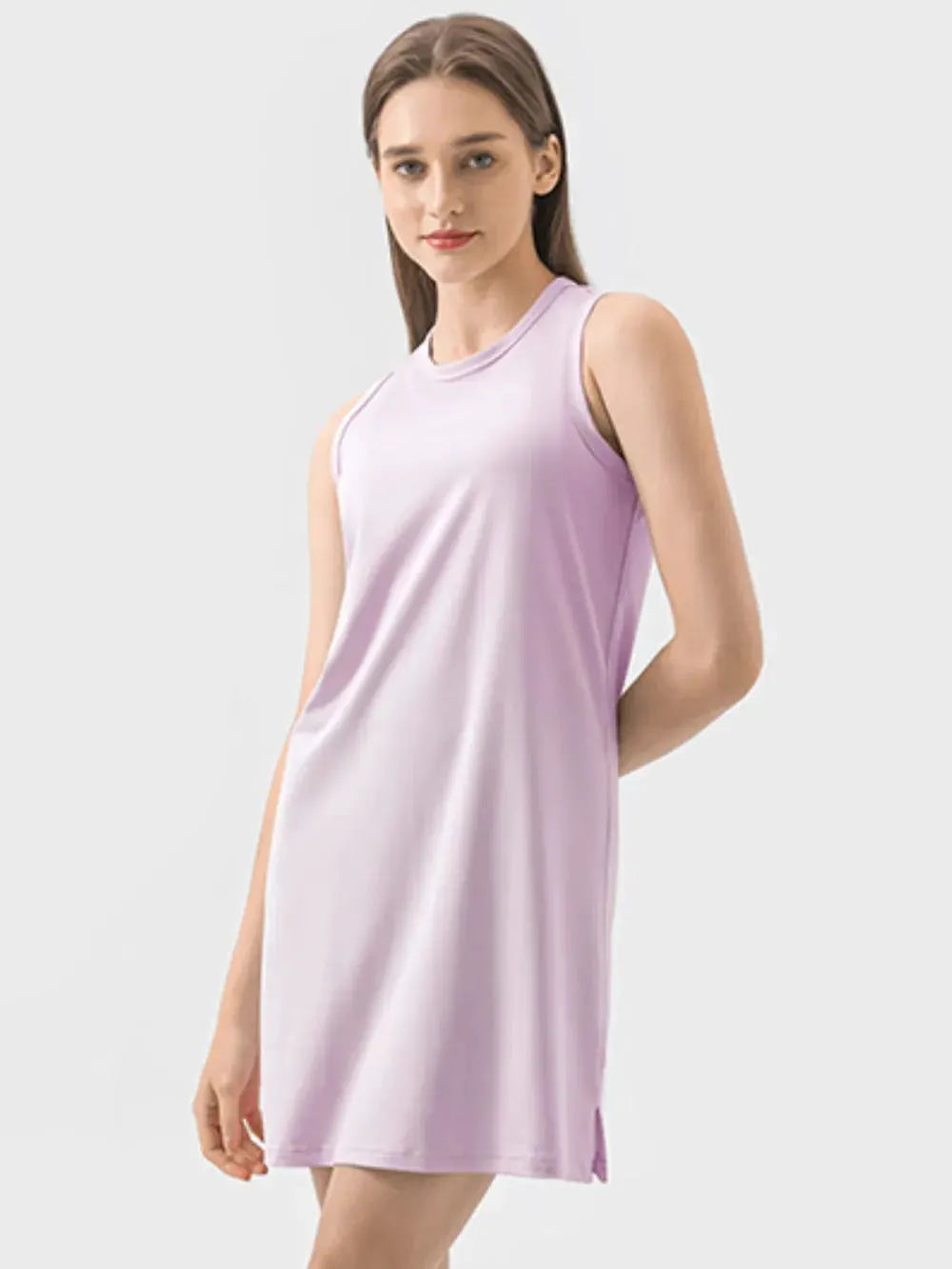 Millennia Round Neck Sleeveless Active Dress by Millennia