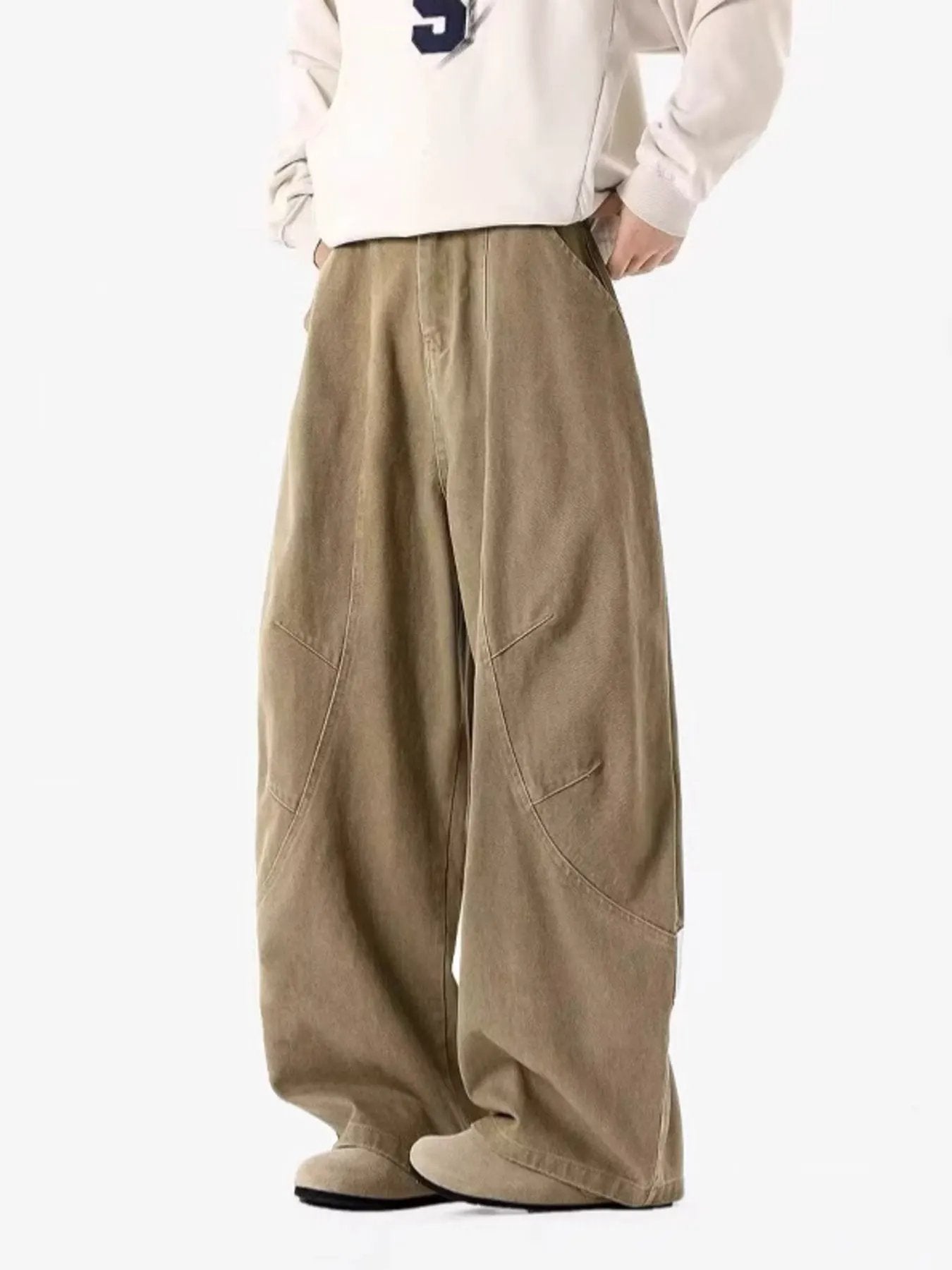 Men's Full Size Vintage Wide Leg Pants Plus Size by Partner Label
