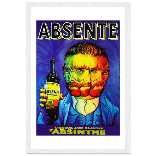 Absente, vintage Absinthe Liquor Advertisement with Van Gogh poster by Art-O-Rama Shop