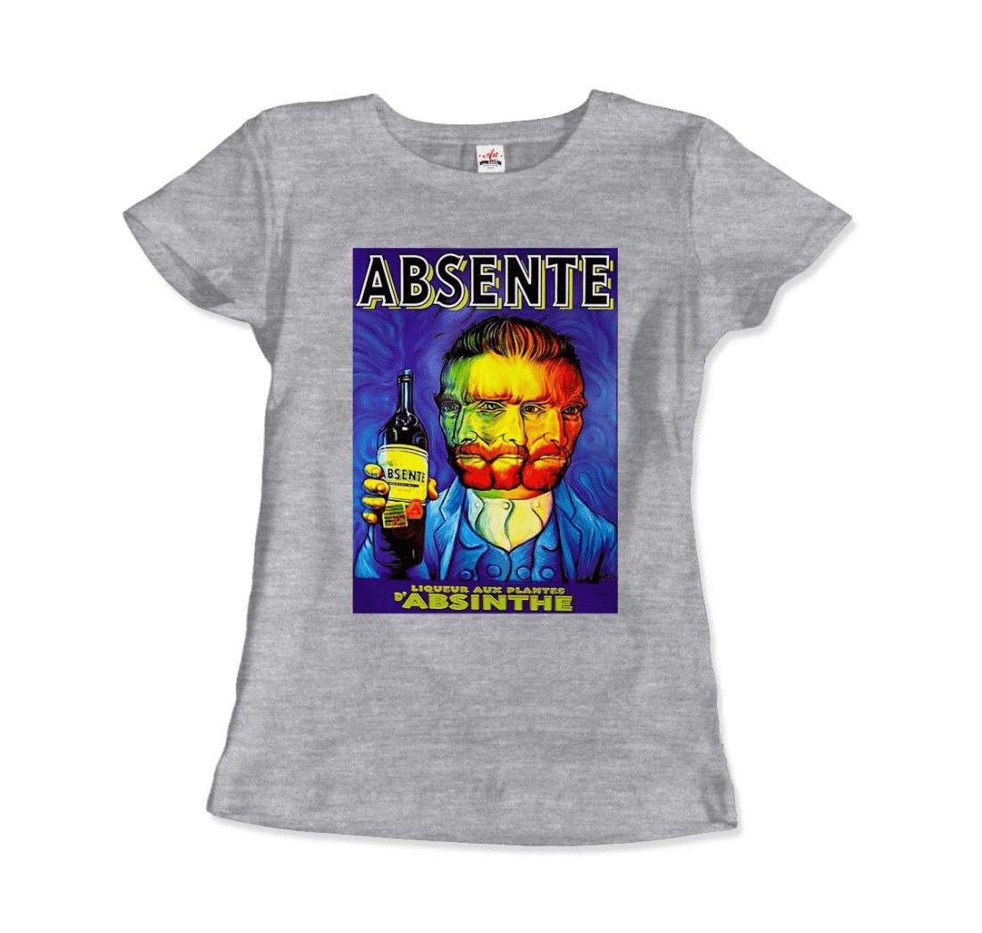Absente, vintage Absinthe Liquor Advertisement with Van Gogh t-shirt by Art-O-Rama Shop