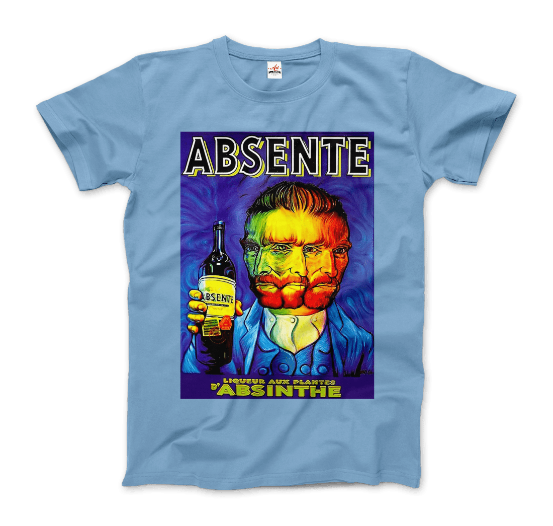 Absente, vintage Absinthe Liquor Advertisement with Van Gogh t-shirt by Art-O-Rama Shop