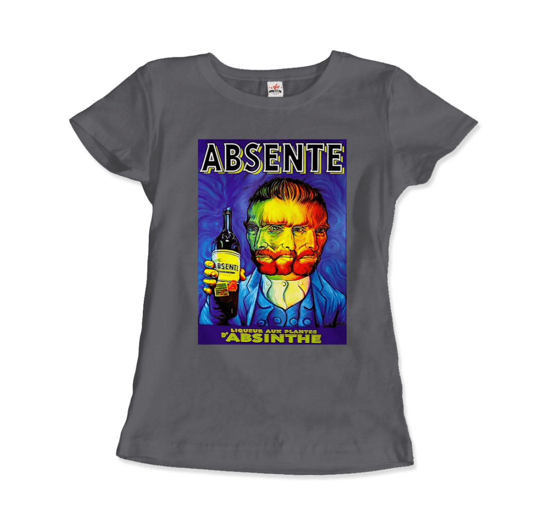 Absente, vintage Absinthe Liquor Advertisement with Van Gogh t-shirt by Art-O-Rama Shop