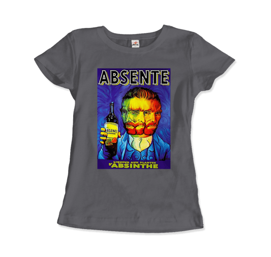 Absente, vintage Absinthe Liquor Advertisement with Van Gogh t-shirt by Art-O-Rama Shop