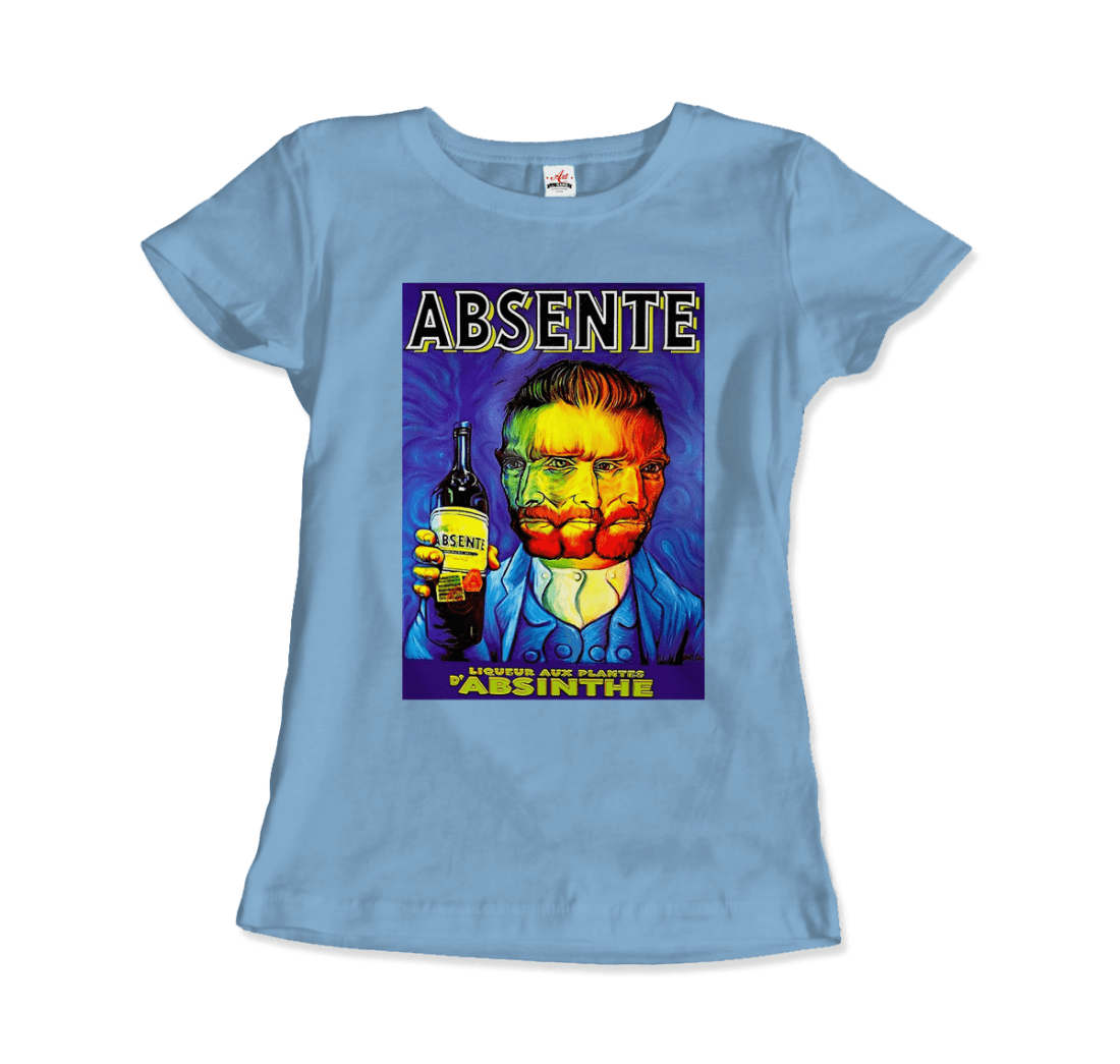 Absente, vintage Absinthe Liquor Advertisement with Van Gogh t-shirt by Art-O-Rama Shop