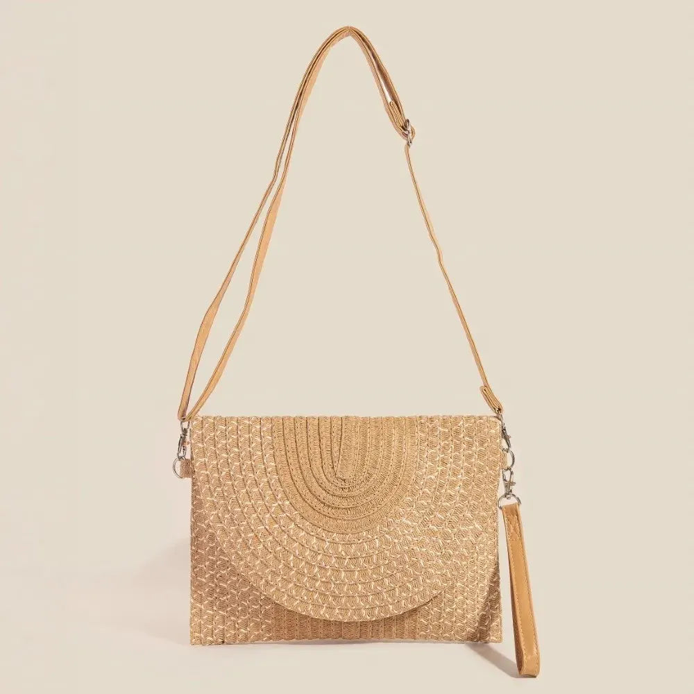 Fame Tight Woven Envelope Clutch Bag by Fame