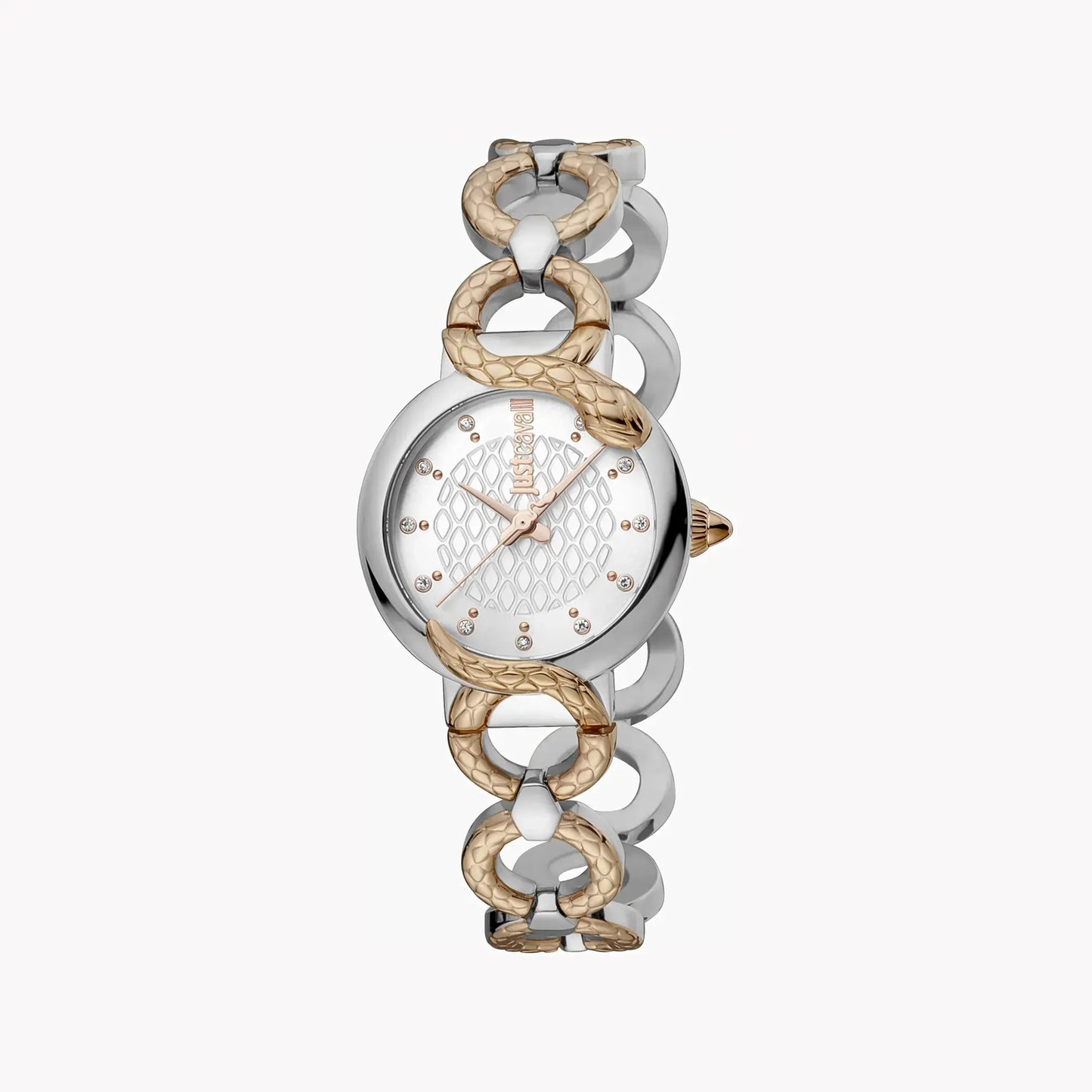 Just Cavalli Women's Silver & Rose Gold Watch, Silver Dial | Jc1l206m0065 by JUST CAVALLI