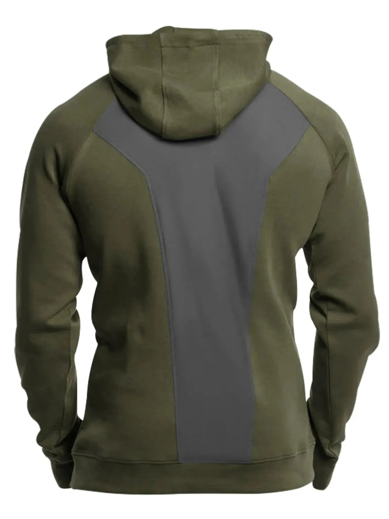 Men's Full Size Quarter Zip Long Sleeve Hoodie Plus Size by Trendsi