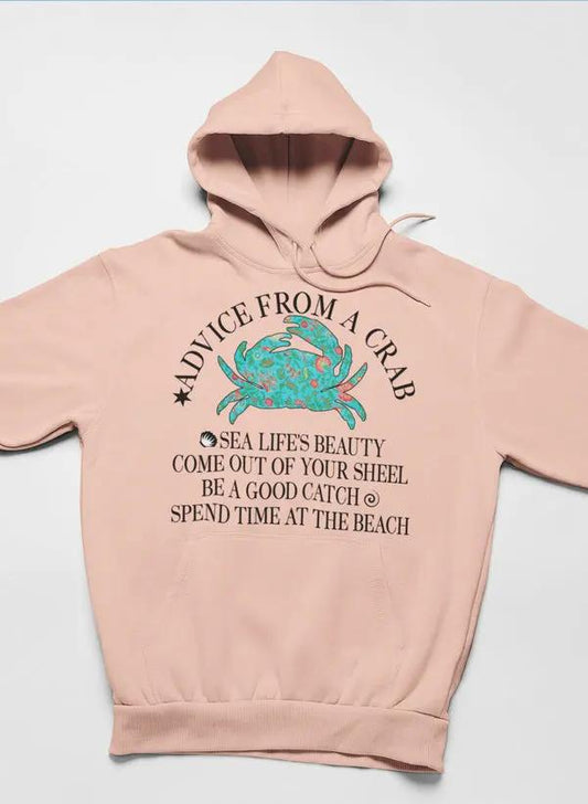 Advice From A Crab Hoodie by Merch