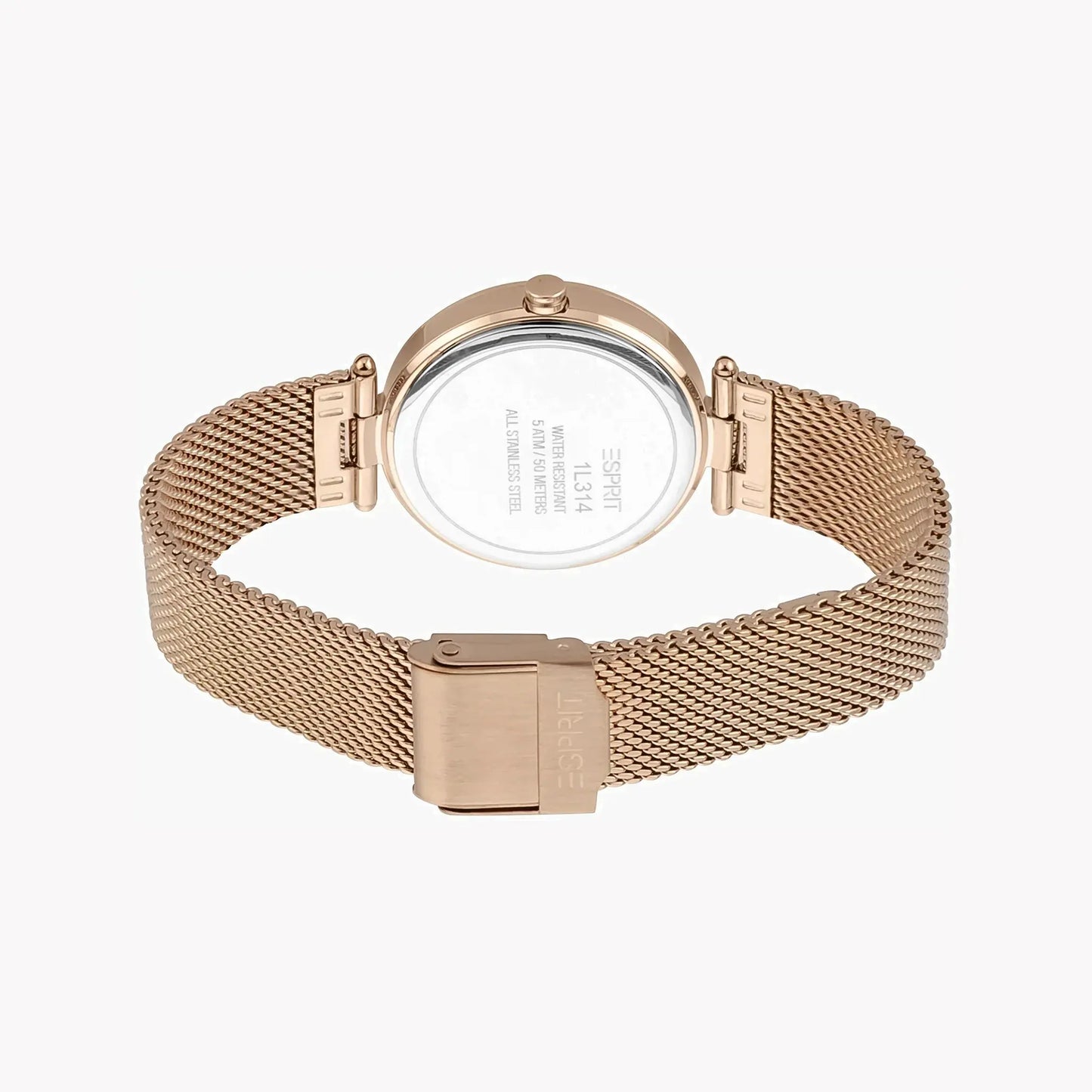 Esprit Women's Rose Gold Stainless Steel Watch, Silver Dial | Es1l155m0035 by ESPRIT