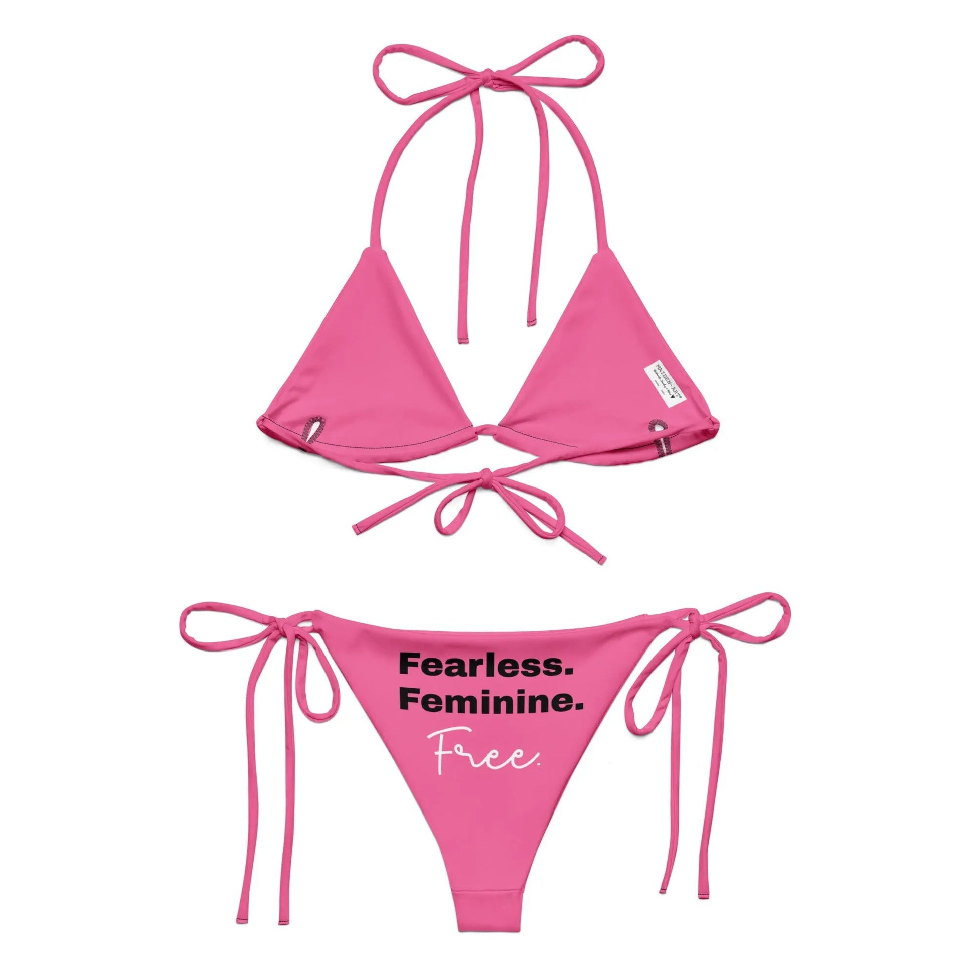 All-over print recycled string bikini by Maiden-Art