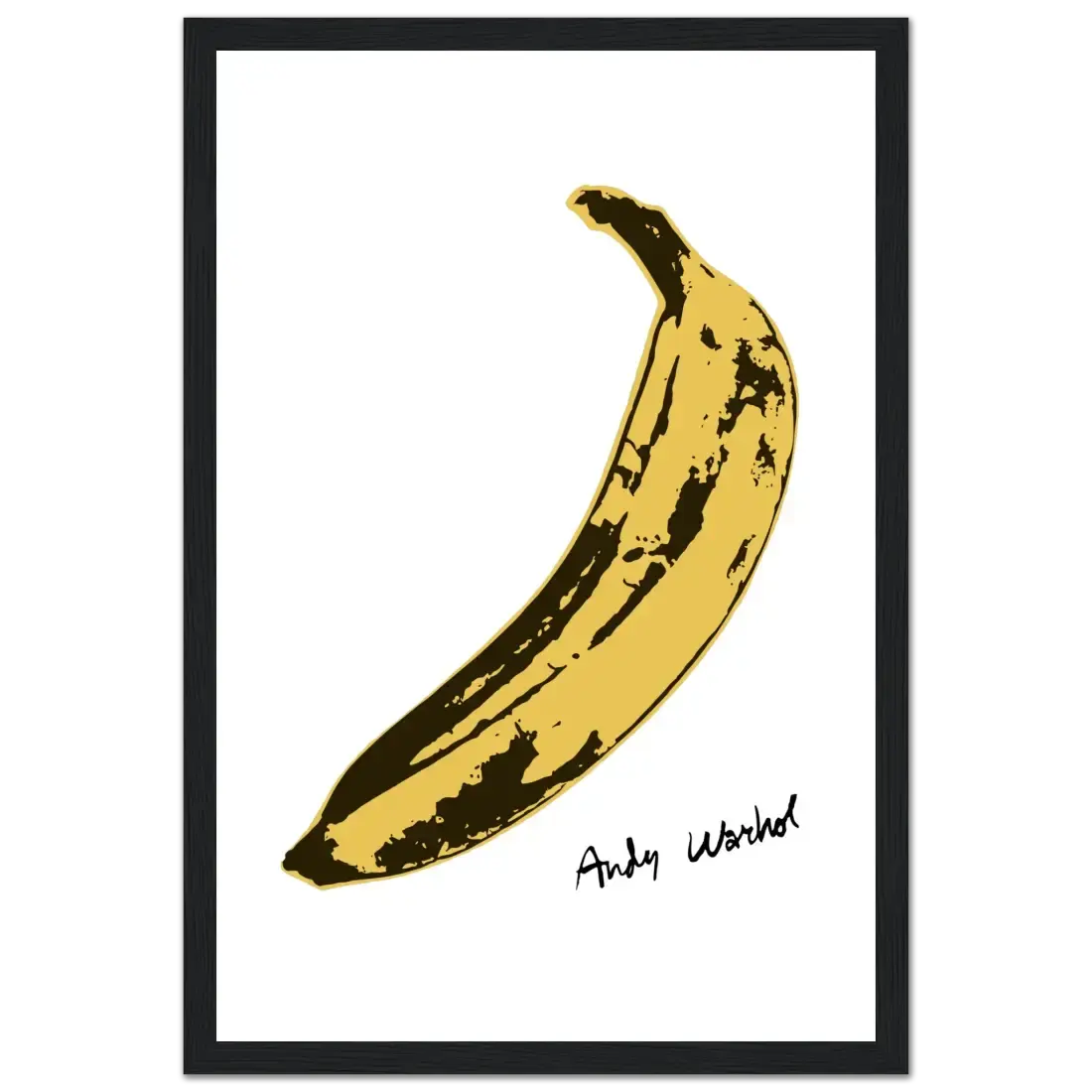 Andy Warhol's Banana, 1967 pop art poster by Art-O-Rama Shop