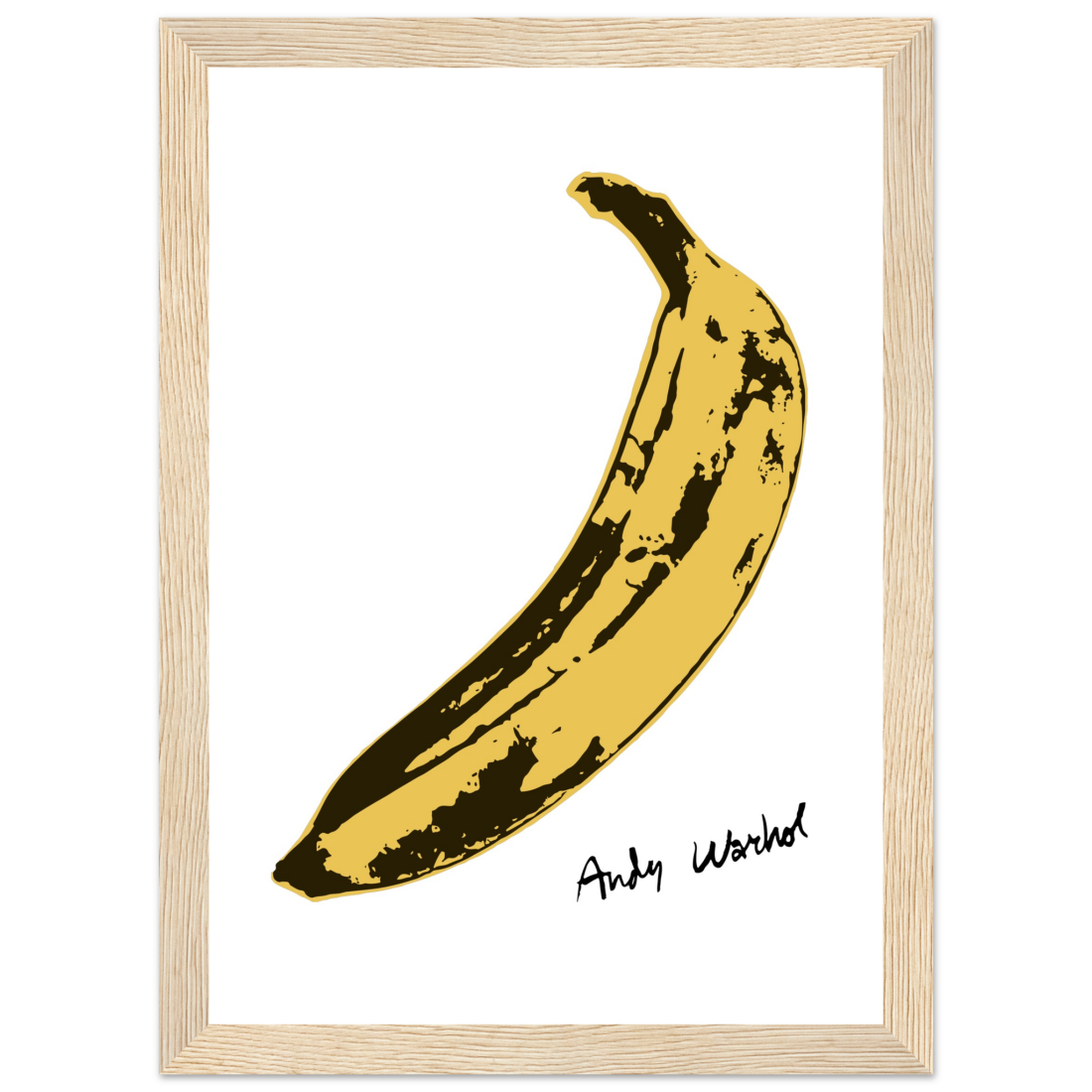 Andy Warhol's Banana, 1967 pop art poster by Art-O-Rama Shop