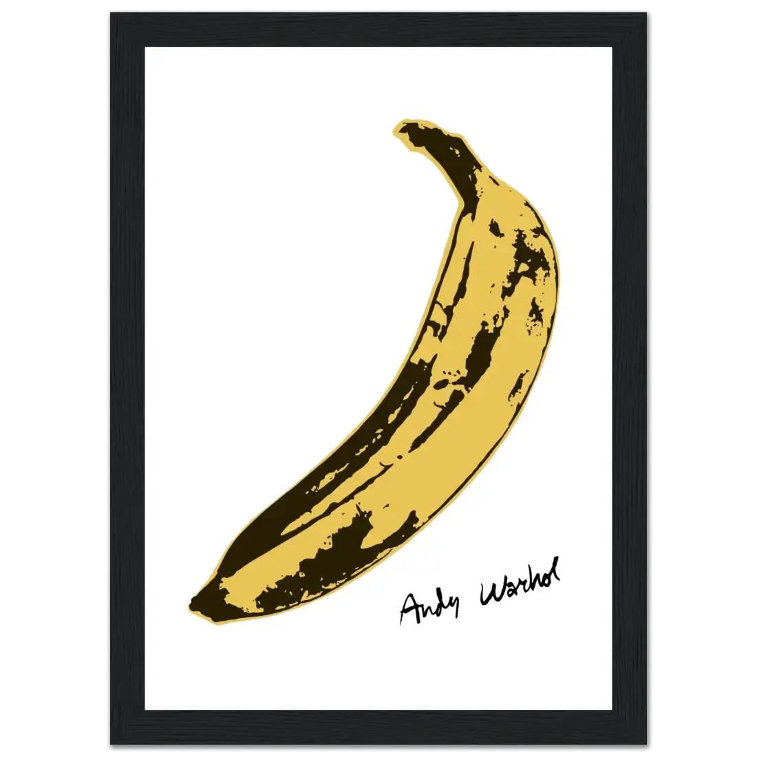 Andy Warhol's Banana, 1967 pop art poster by Art-O-Rama Shop