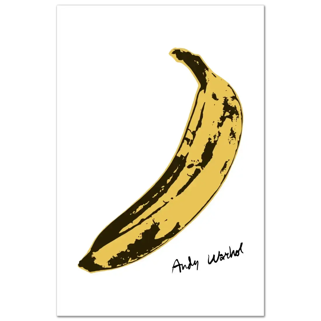Andy Warhol's Banana, 1967 pop art poster by Art-O-Rama Shop