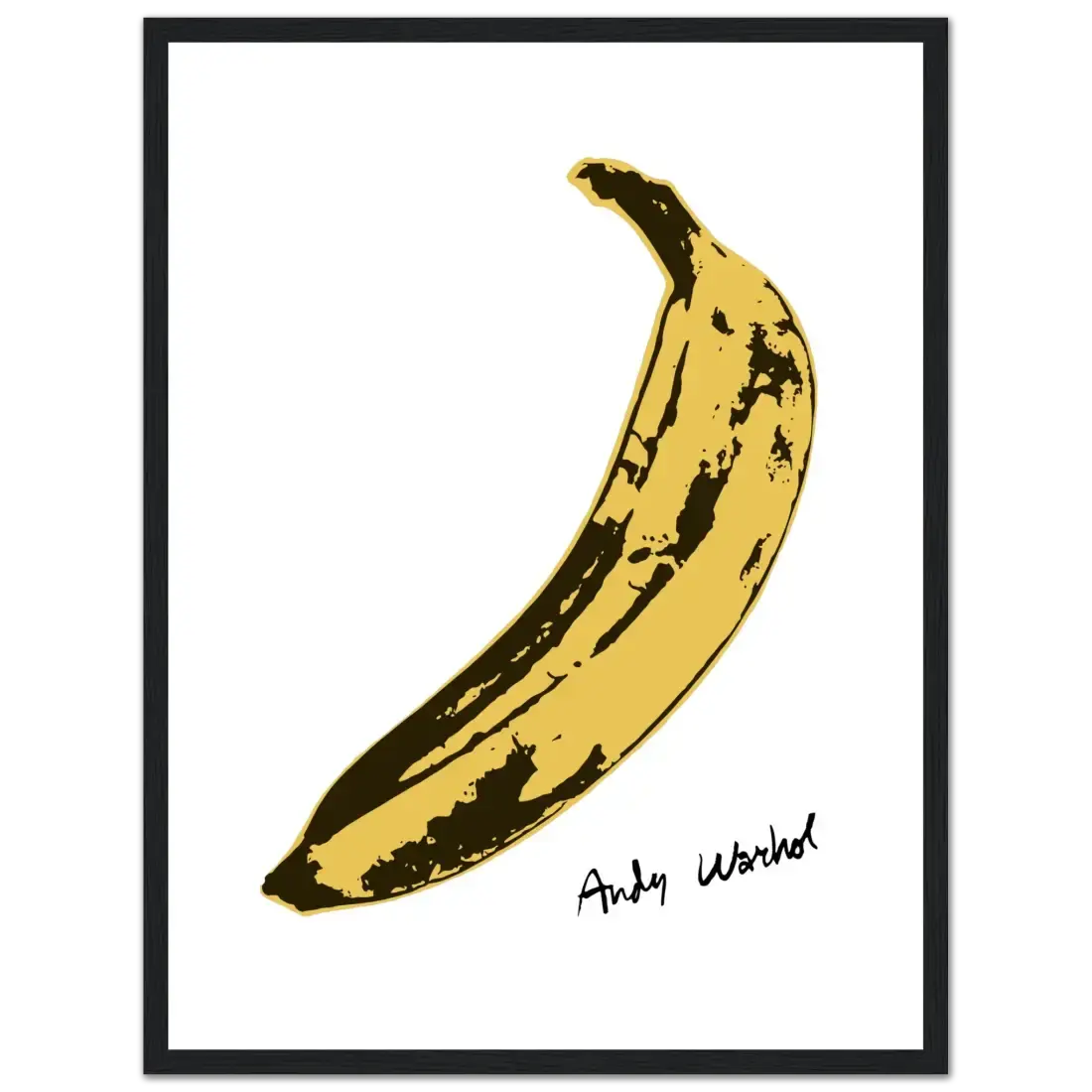 Andy Warhol's Banana, 1967 pop art poster by Art-O-Rama Shop