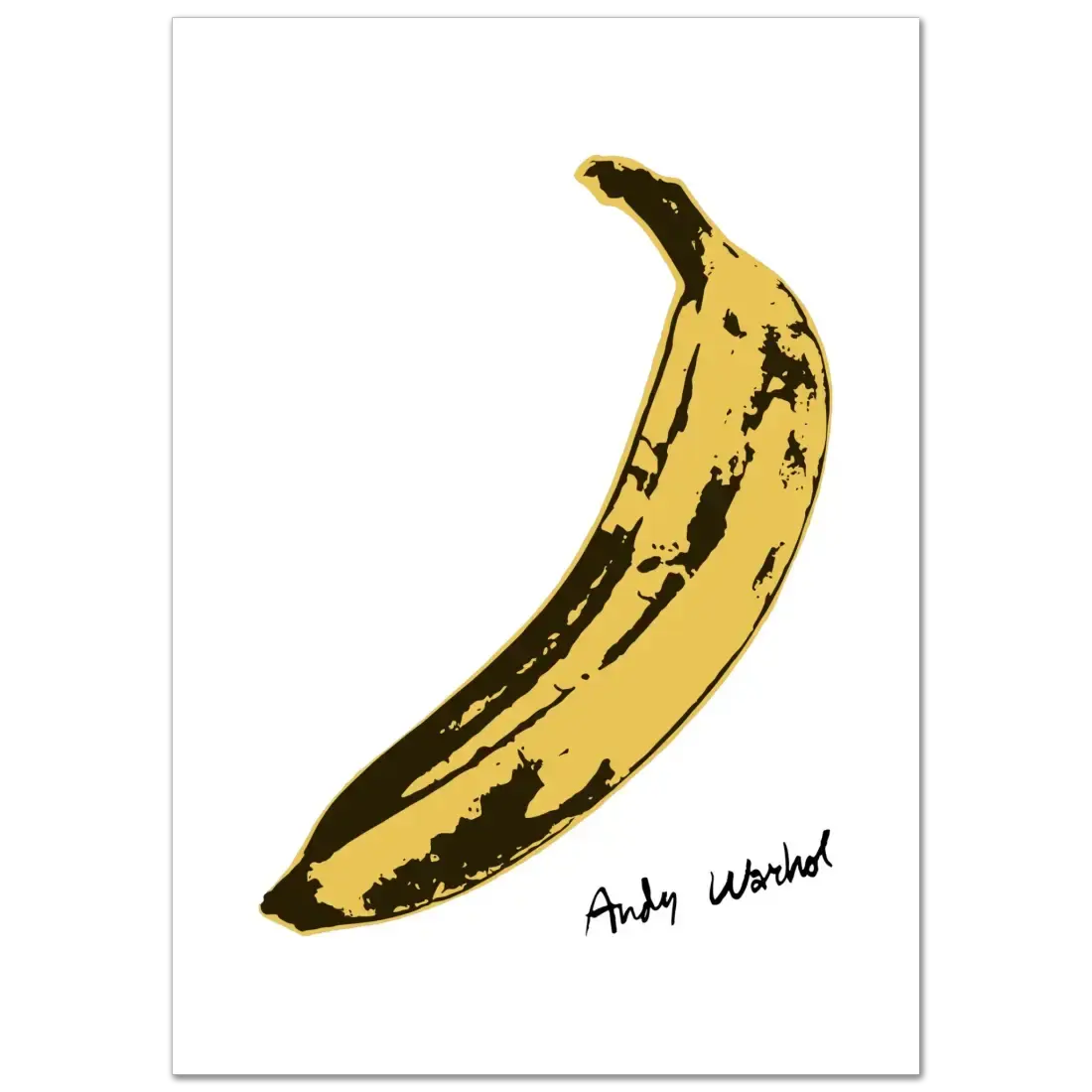 Andy Warhol's Banana, 1967 pop art poster by Art-O-Rama Shop
