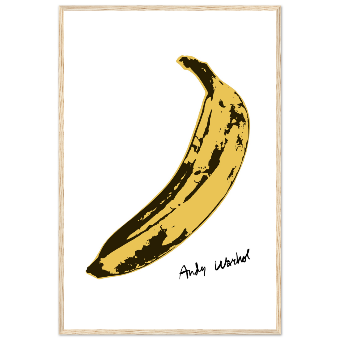 Andy Warhol's Banana, 1967 pop art poster by Art-O-Rama Shop