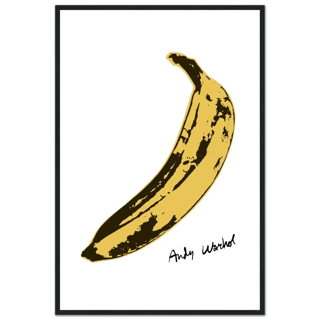 Andy Warhol's Banana, 1967 pop art poster by Art-O-Rama Shop
