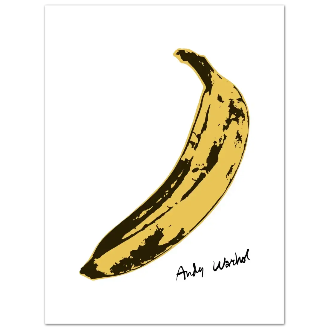 Andy Warhol's Banana, 1967 pop art poster by Art-O-Rama Shop