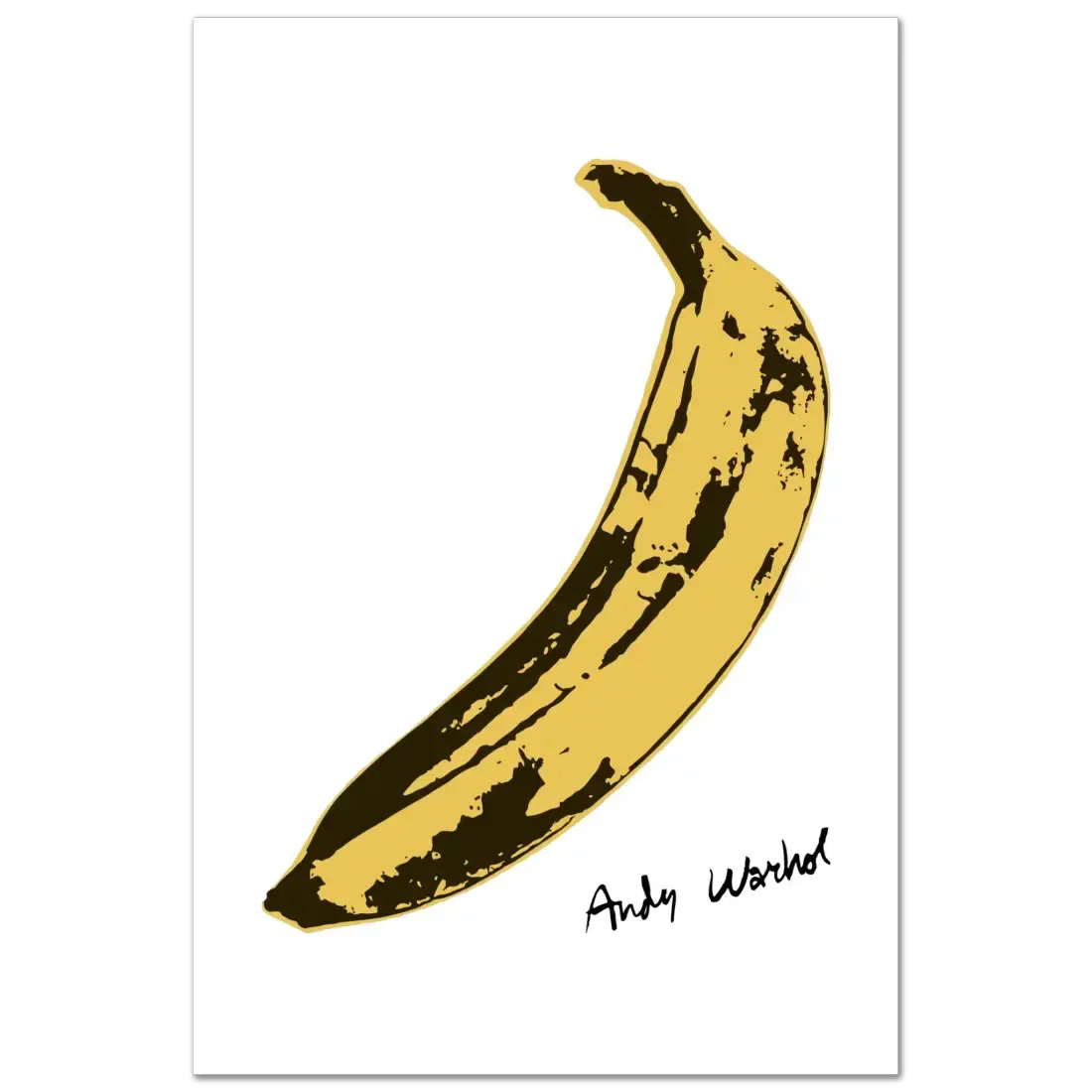 Andy Warhol's Banana, 1967 pop art poster by Art-O-Rama Shop