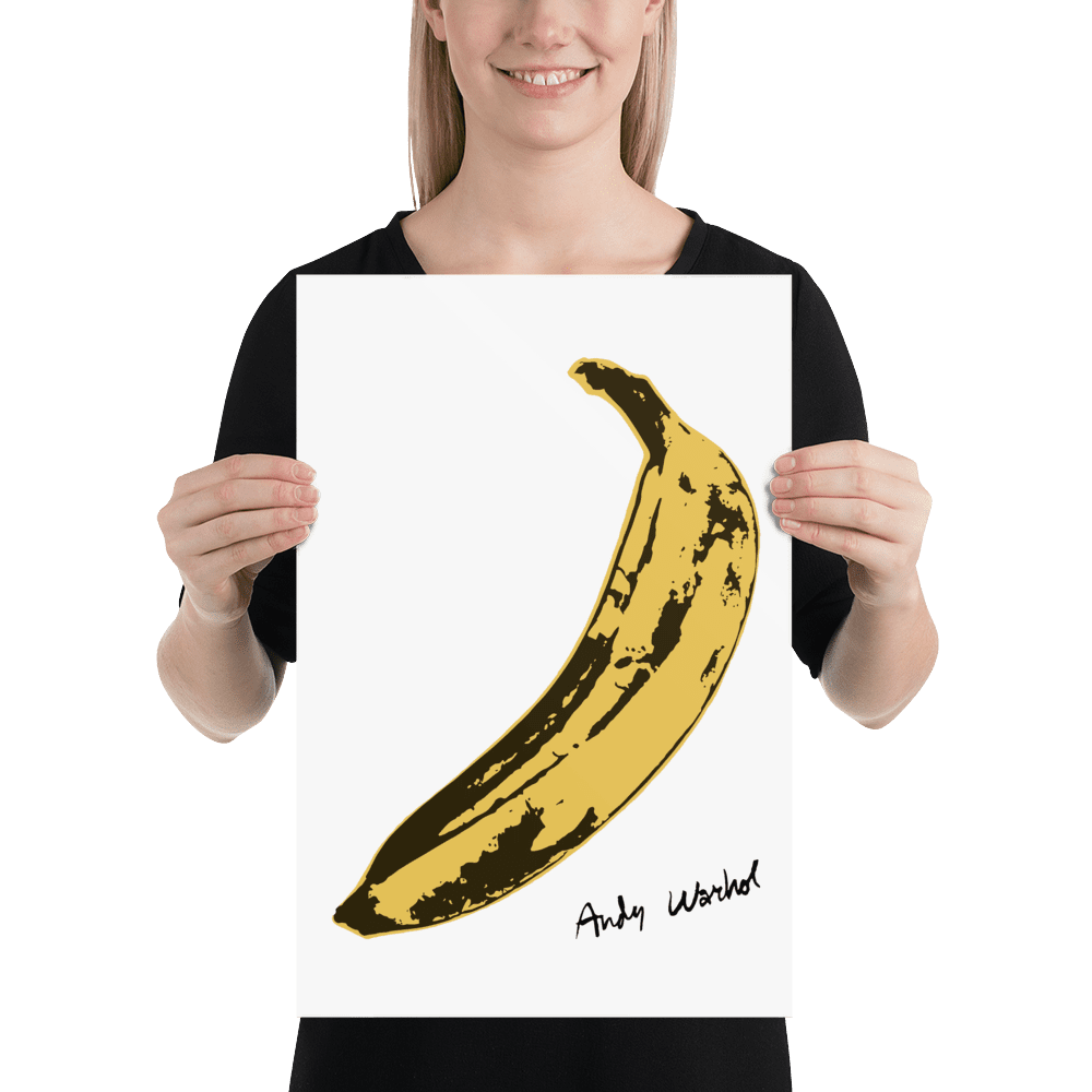 Andy Warhol's Banana, 1967 pop art poster by Art-O-Rama Shop