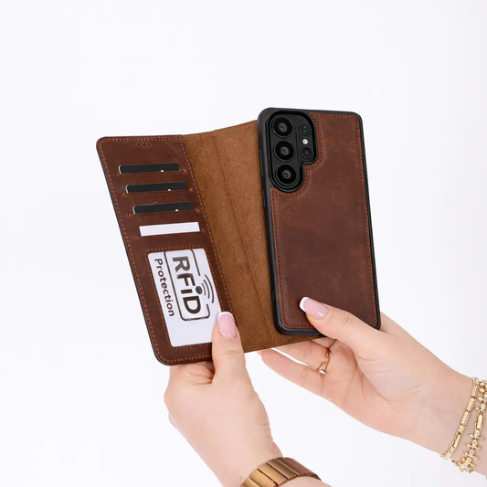 Buffalo Samsung Galaxy S26 Plus Leather Wallet Case by TORONATA