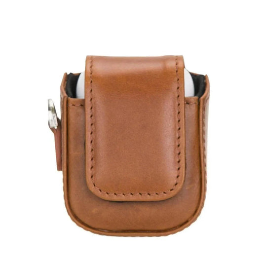 Aurora Luxury Leather AirPods Case with Attached Wrist Strap by TORONATA