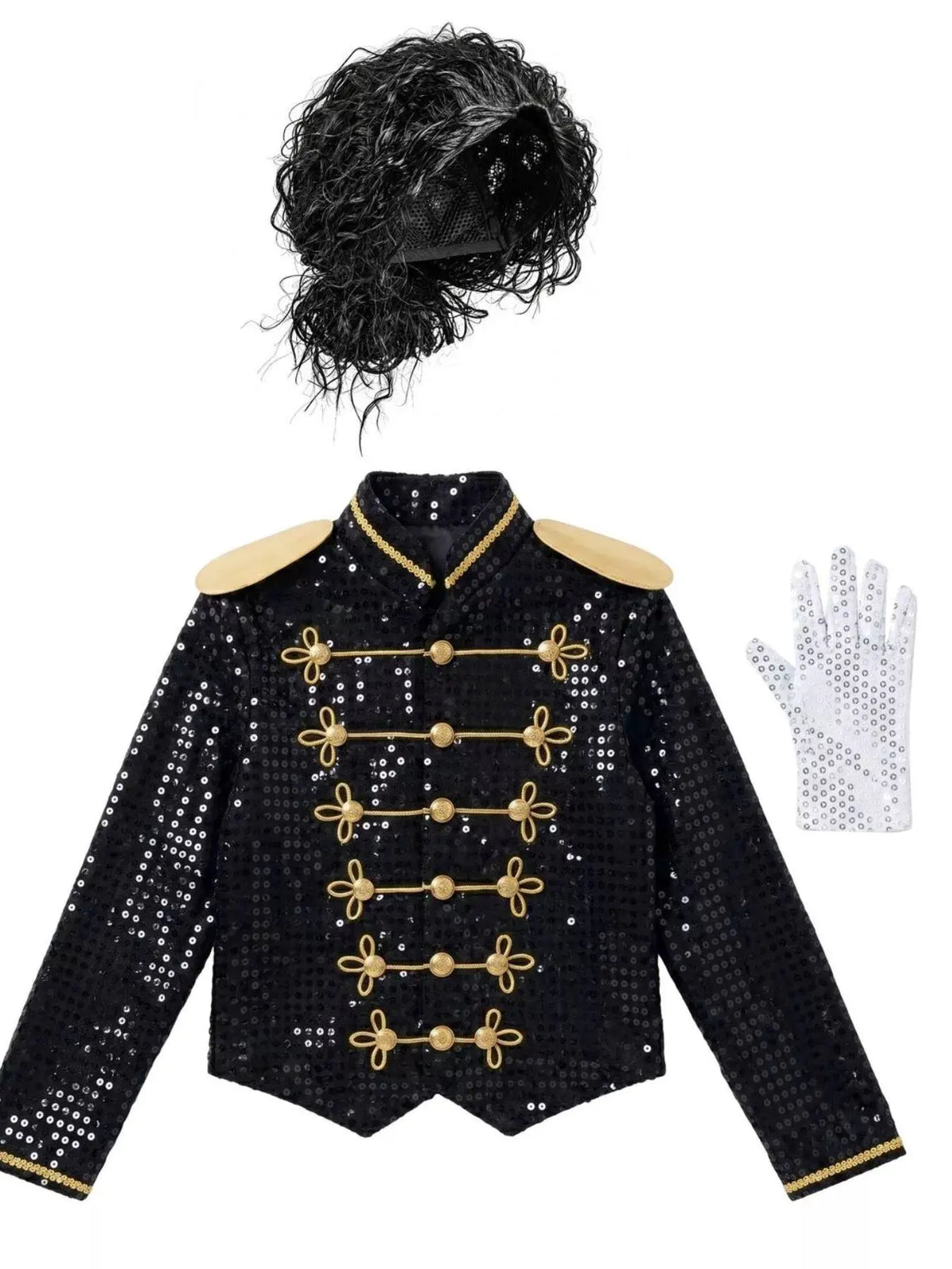 Children's Halloween Sequin Performance Costume Set by Trendsi