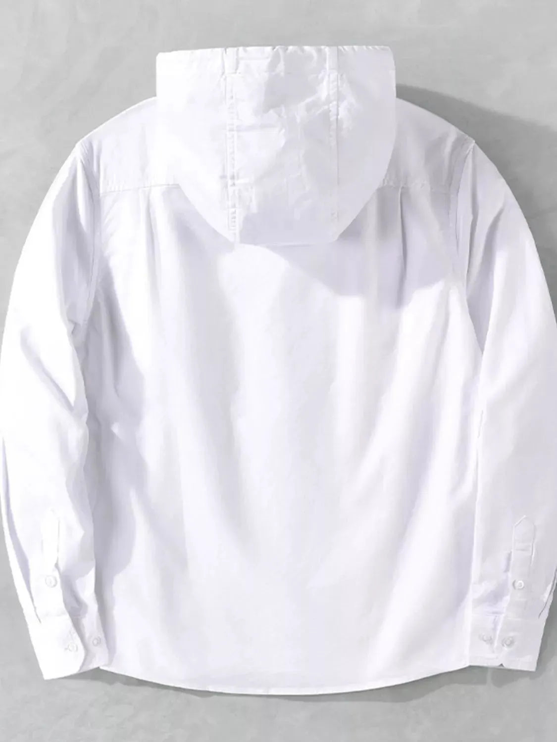 Men's Plus Size Striped Trim Hooded Casual Shacket by Partner Label