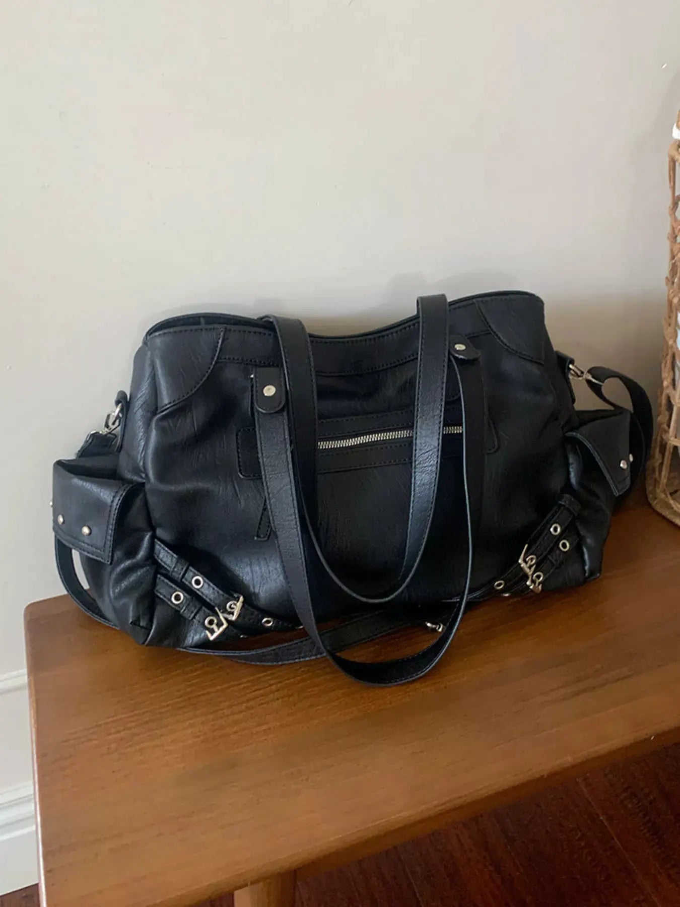 Rivet Decor Crossbody Bag by Partner Label
