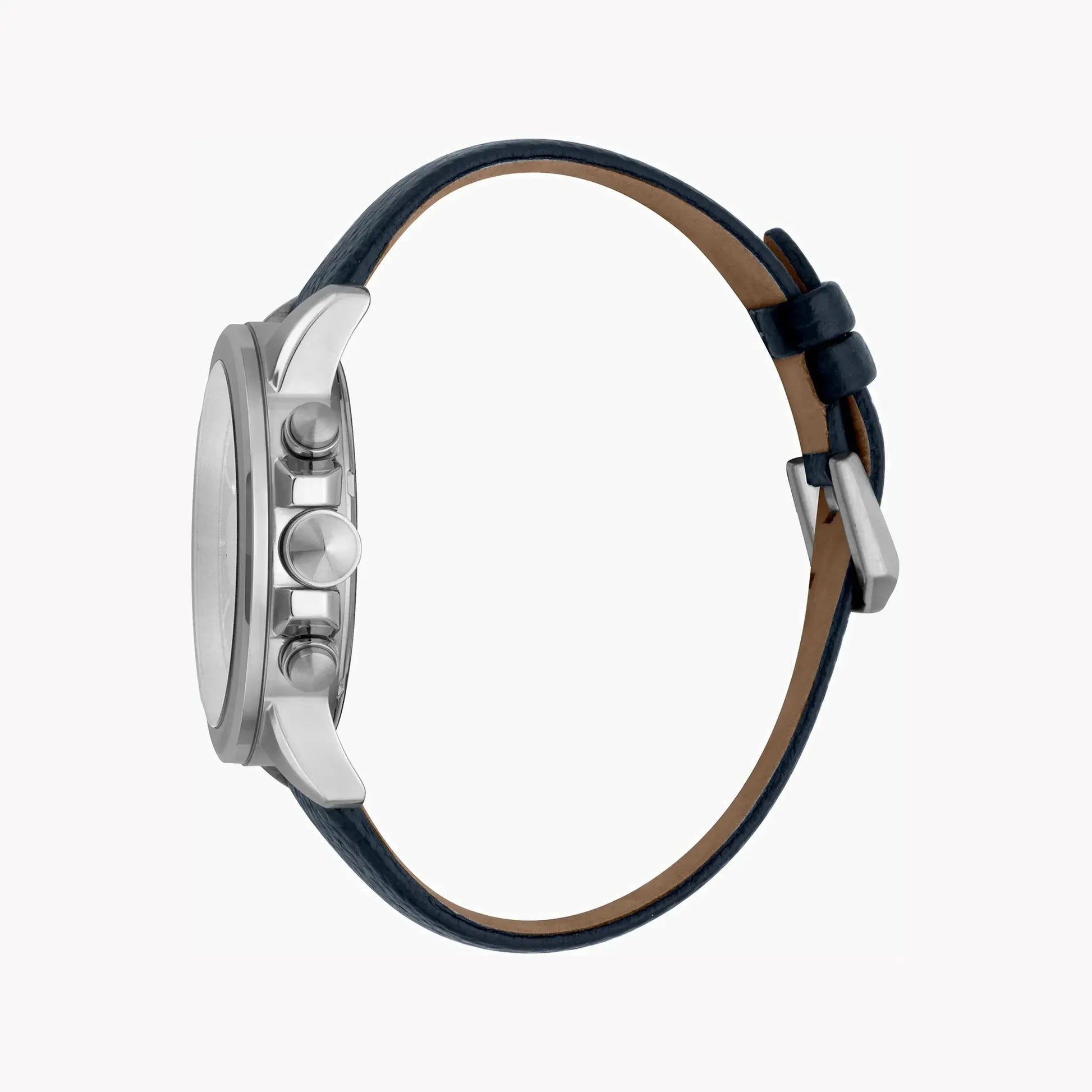 Just Cavalli Men's Black Leather Watch, Silver Dial | Jc1g140l0015 by JUST CAVALLI
