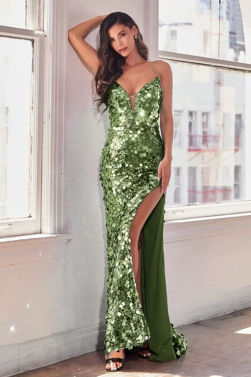 Paillette Fitted Gown by Tux-USA