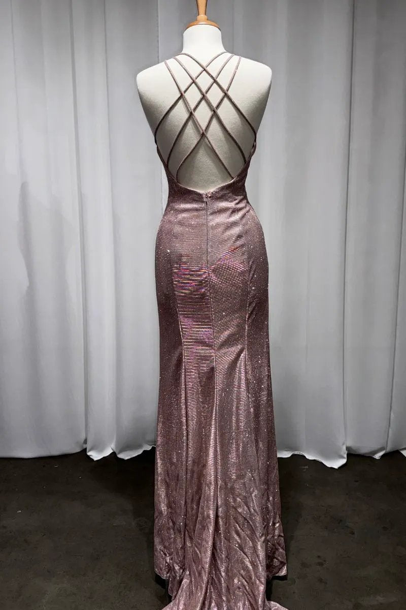Sheath dress with v-neckline and spaghetti straps on the back by Partner Label