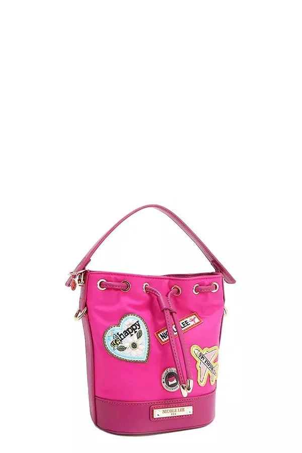 Nicole Lee USA Color Patch Bucket Bag by Nicole Lee USA