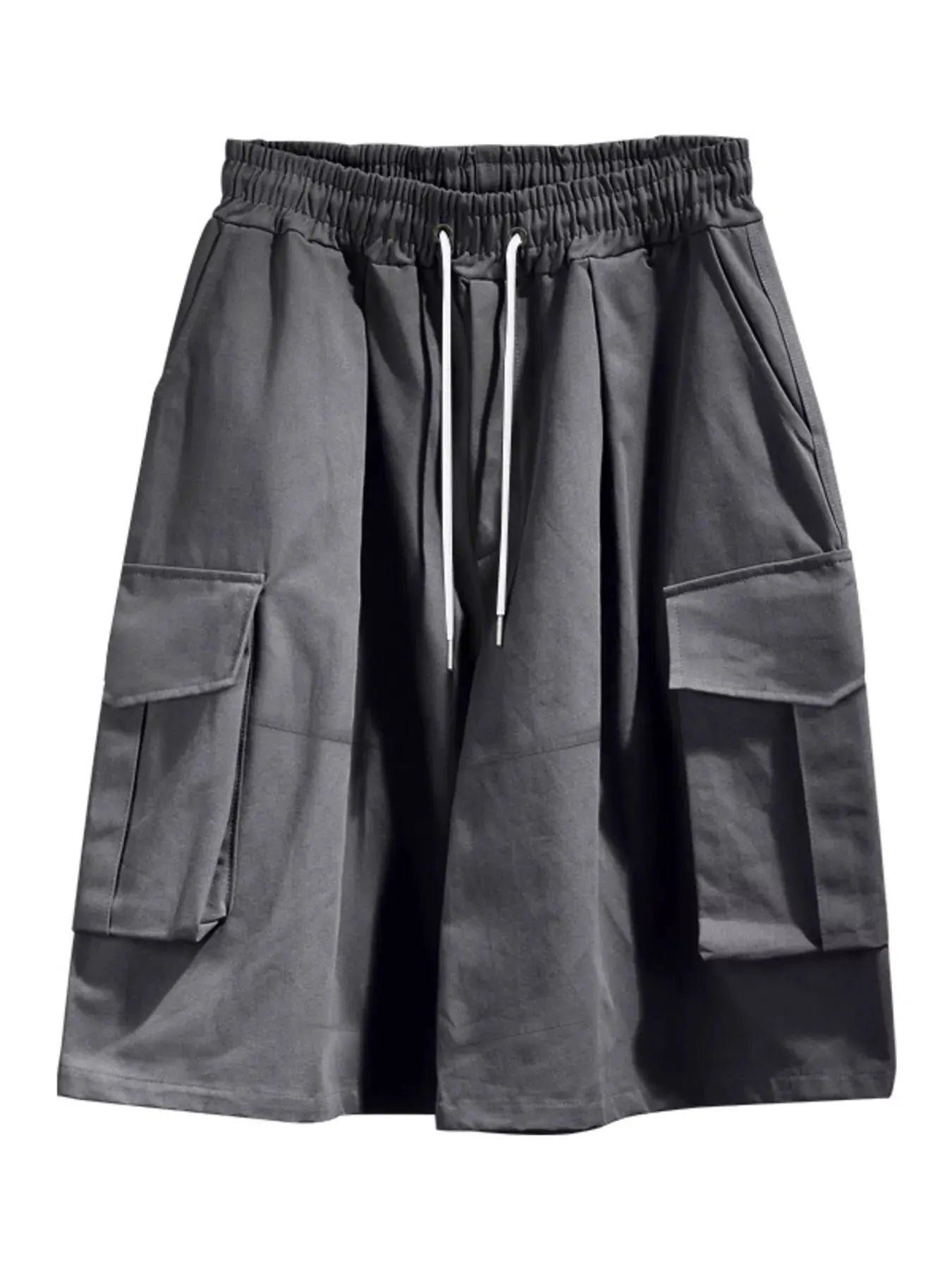 Men's Full Size Cargo Shorts with Drawstring Waist Plus Size by Trendsi