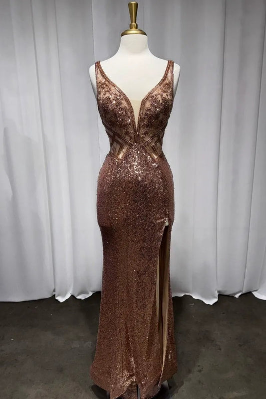 Fitted Sequin Gown by Tux-USA