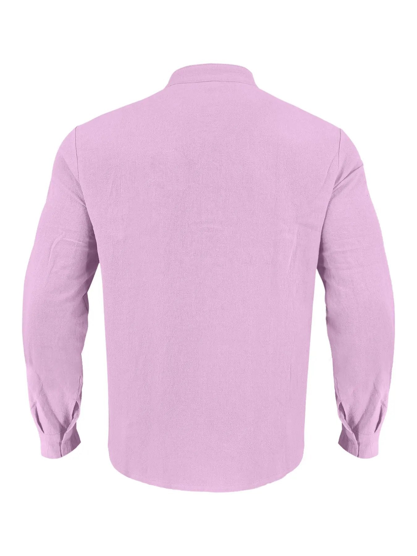 Men's Full Size Button Detail Long Sleeve Shirt Plus Size by Trendsi