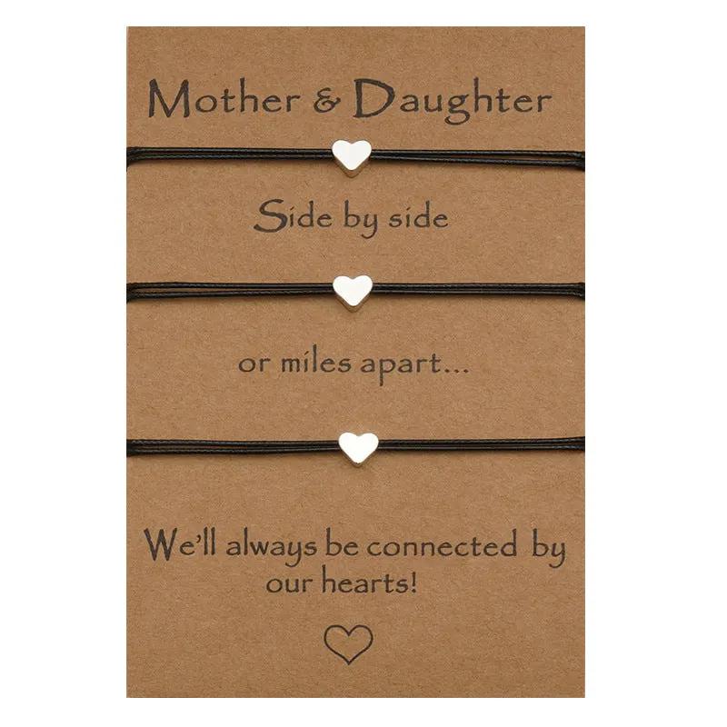 Heartshaped Adjustable Mothers Day Card Bracelet Bracelet by Maiden-Art
