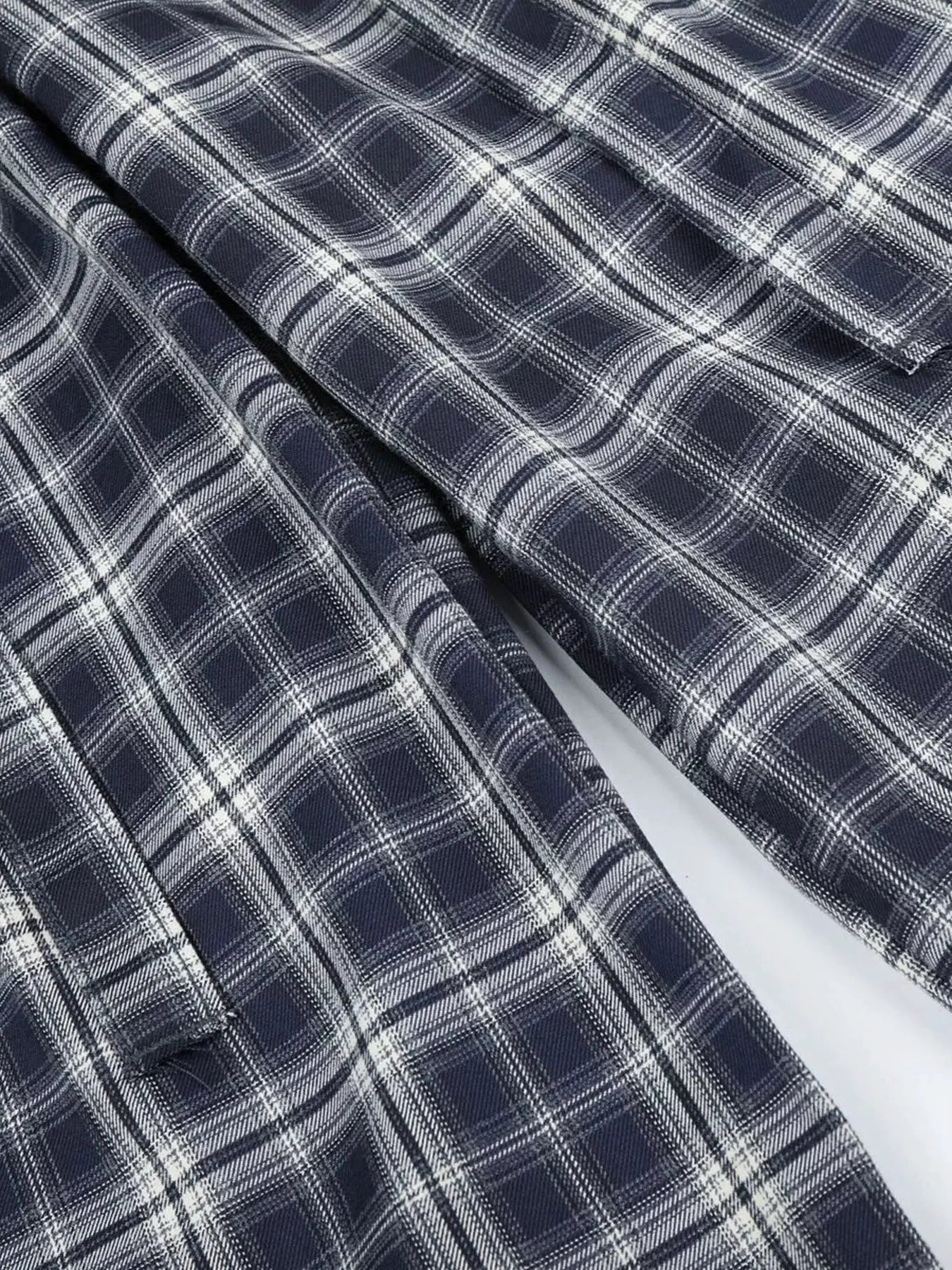 Men's Plaid Wide-Leg Pants by Trendsi