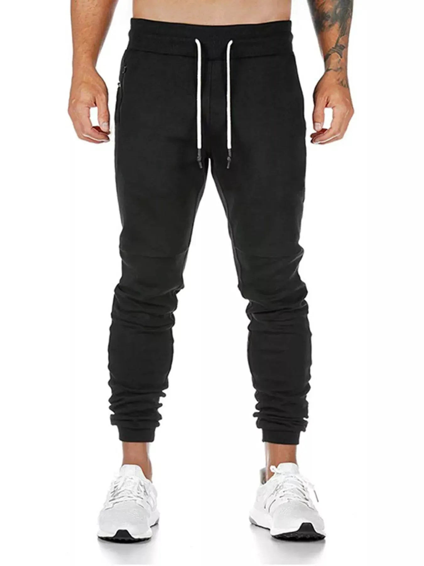 Men's Drawstring Slim Fit Joggers by Trendsi