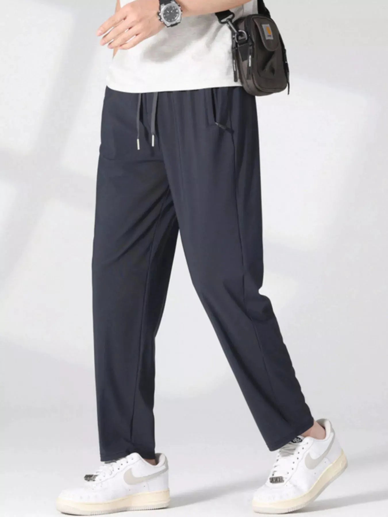 Men's Plus Size Casual Lightweight Quick-Dry Pants by Trendsi