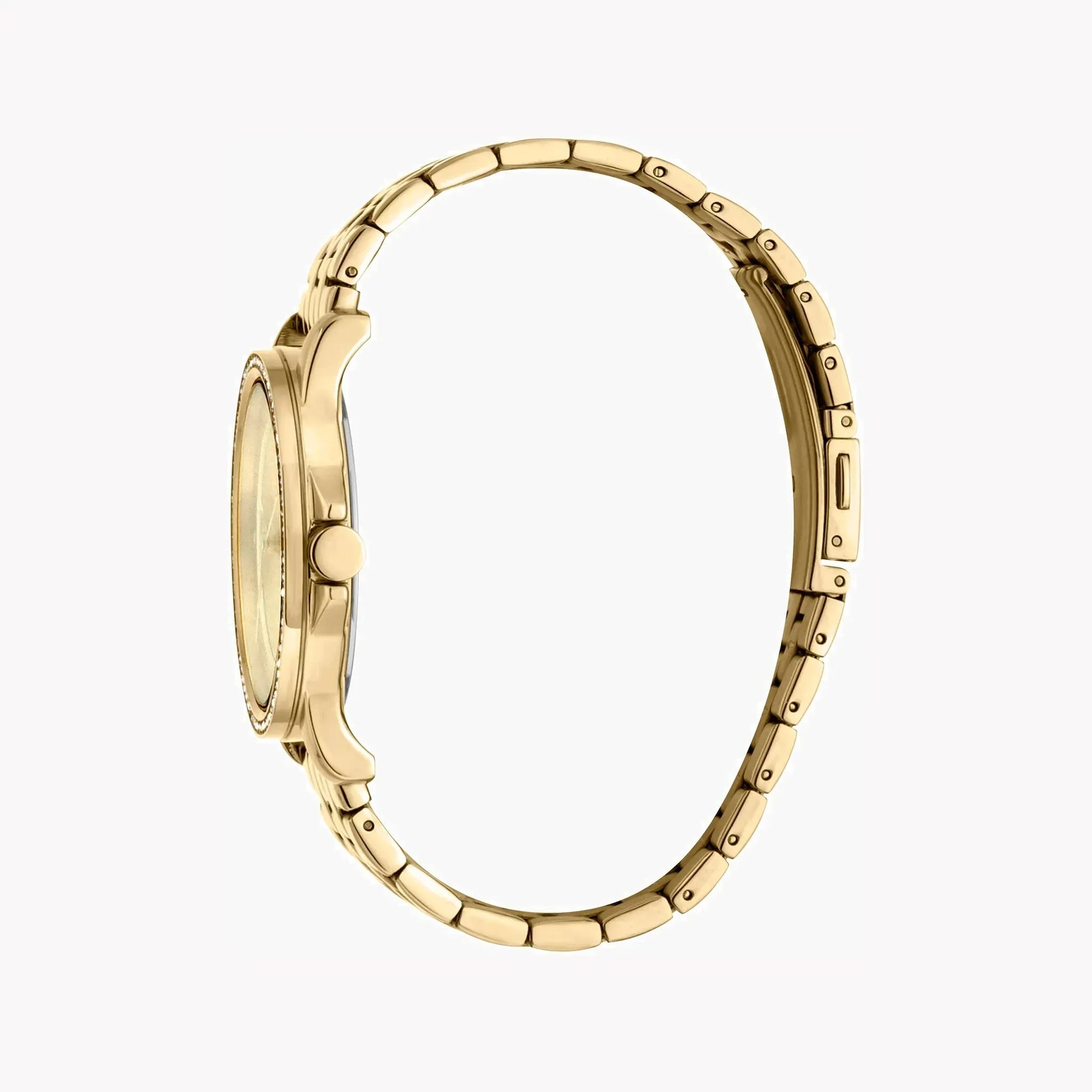 Esprit Women's Gold Stainless Steel Watch, Silver Dial | ES1L144M2045 by ESPRIT