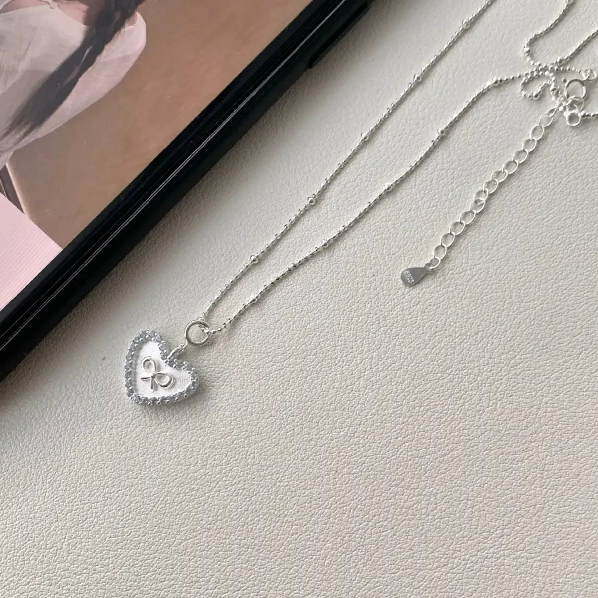 925 Sterling Silver Heart Necklace by Partner Labels